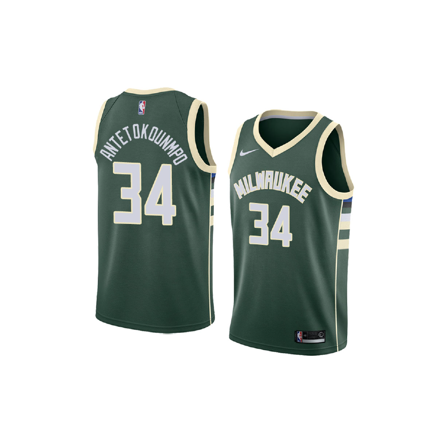 único tempo vendedor Camiseta NBA Giannis Antetokounmpo Milwaukee Bucks - BasketOutlet